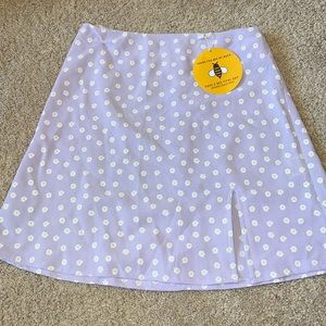 Purple floral Mini skirt